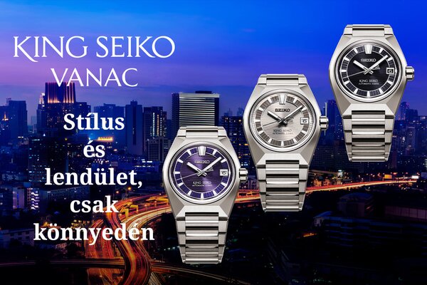 Új King Seiko Vanac titán modellek - Stílus és lendület, csak könnyedén