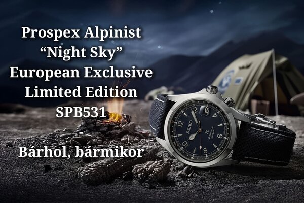 Prospex Alpinist “Night Sky” European Exclusive Limited Edition SPB531 - Bárhol, bármikor