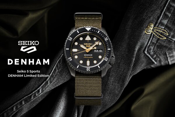 Seiko 5 Sports X Denham újra, ezúttal feketében